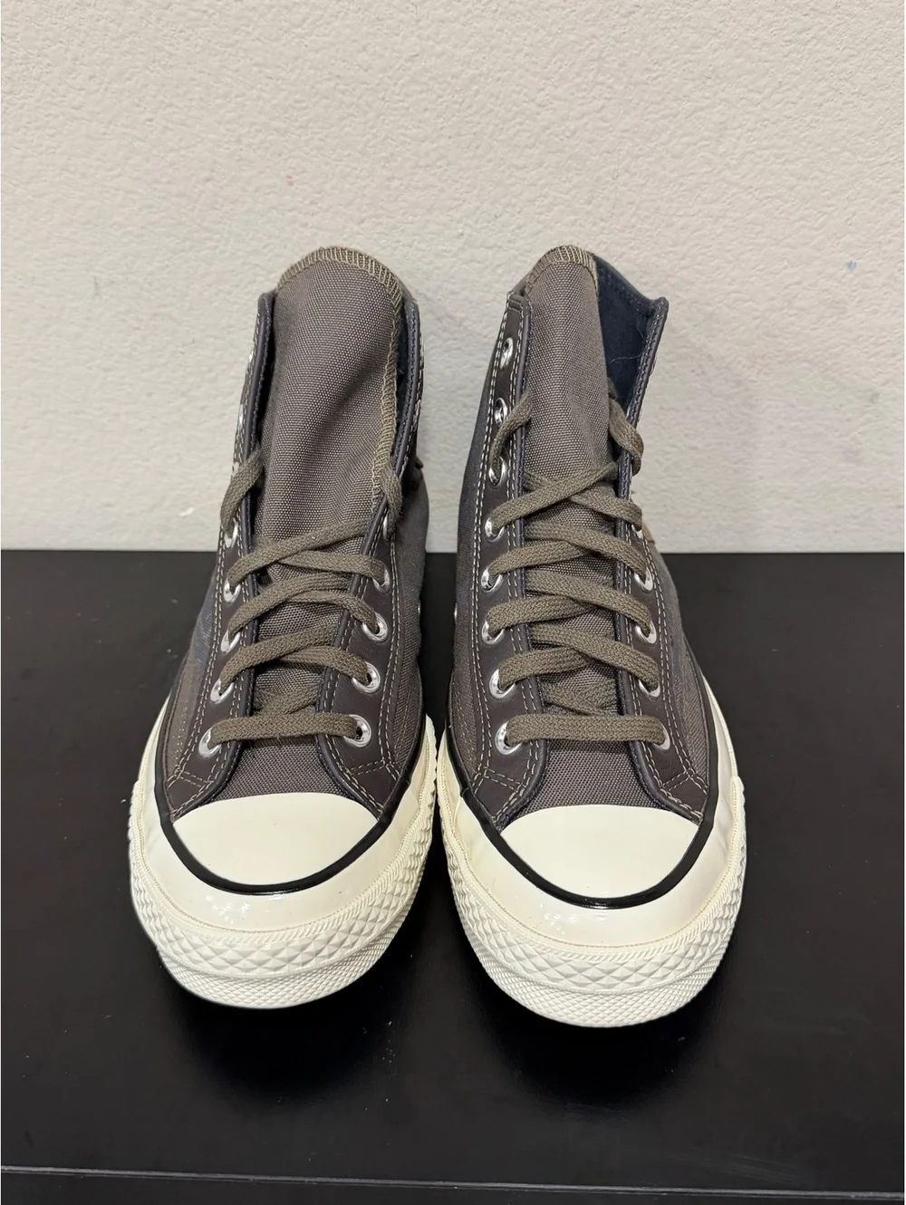 Size 8.5 - Converse Women’s Chuck 70 Leather Overlay High “Engine Smoke”